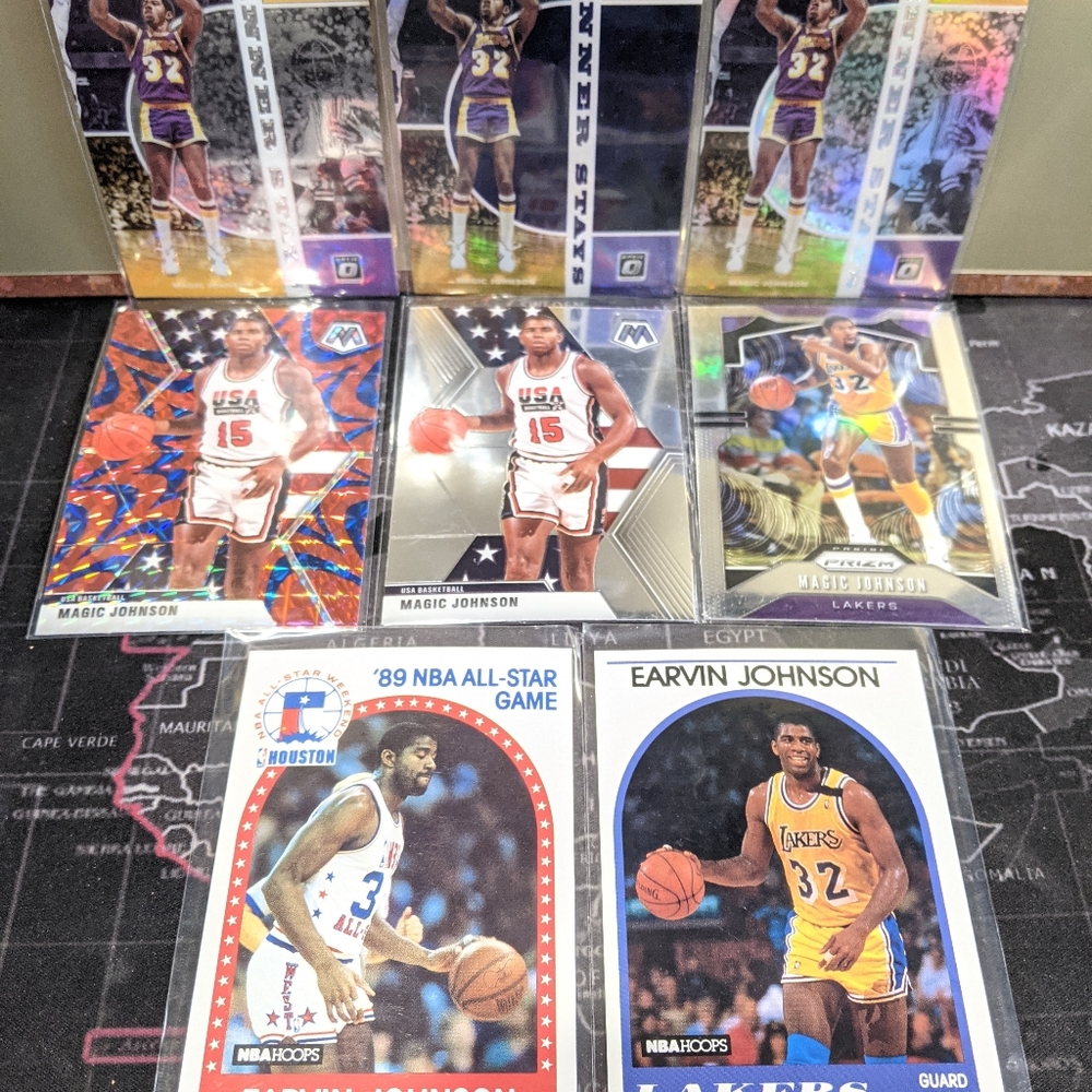 Magic Johnson Los Angeles Lakers Basketball Cards